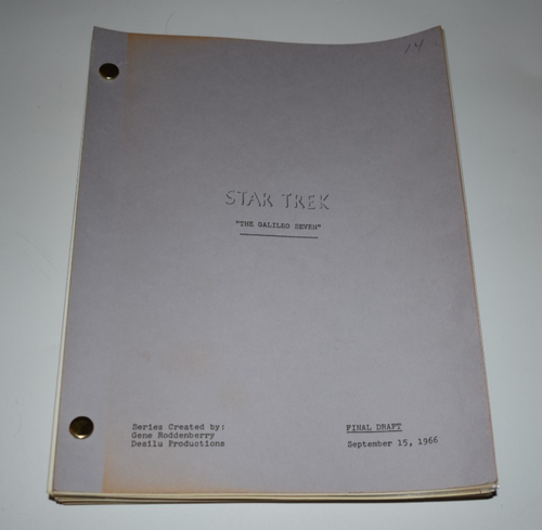 Star Trek TOS Script The Galileo Seven Shimon Wincelberg Desilu 1966 ...