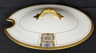 1900 Antique Haviland Porcelain Sauce Server Fast Stand & Cover Oriental Design — photo 6