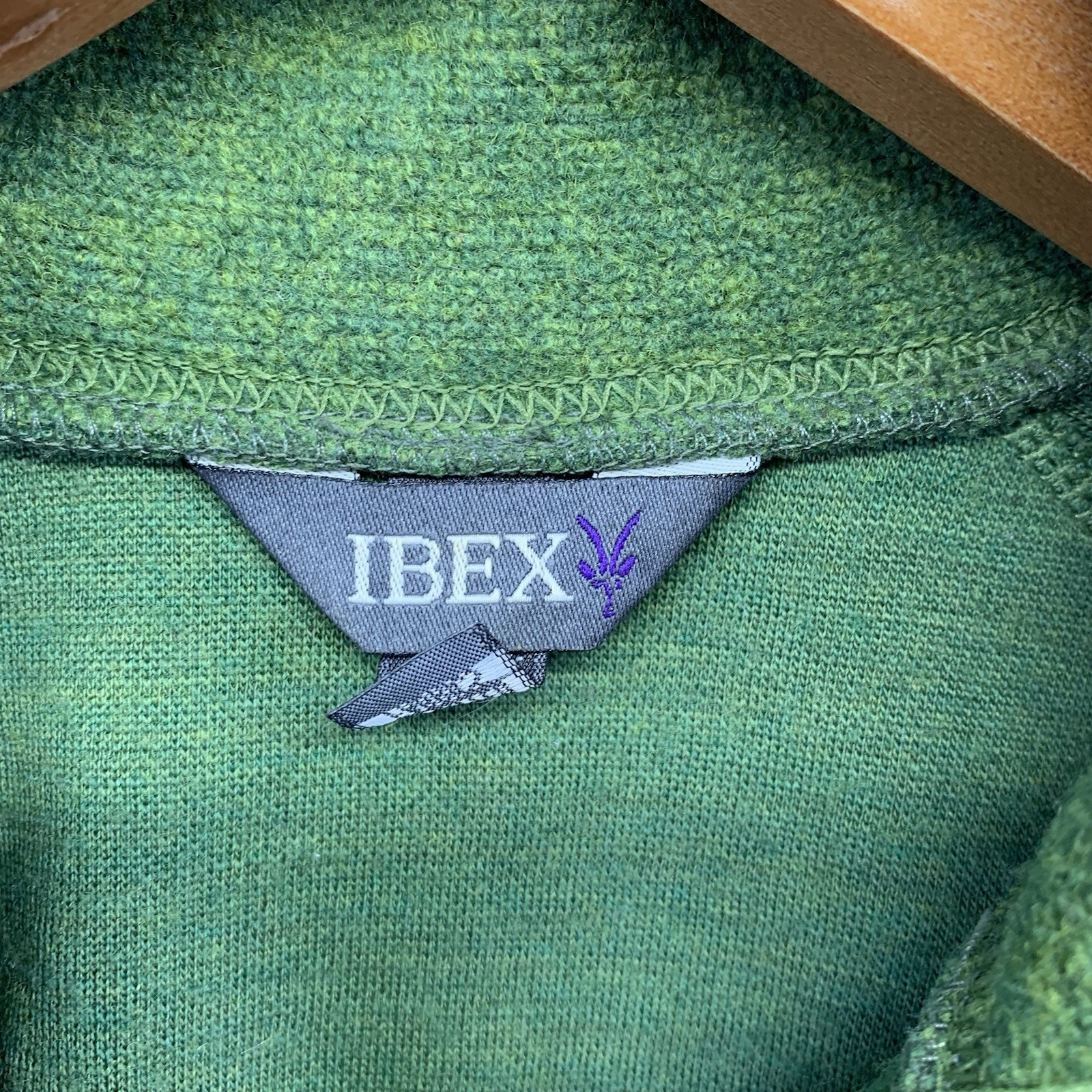 Ibex Merino Boiled Wool Jacket Women Small Full Zip Sweater Jacket Unlined Gree