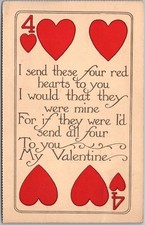 Vintage VALENTINE'S DAY Greetings Postcard 