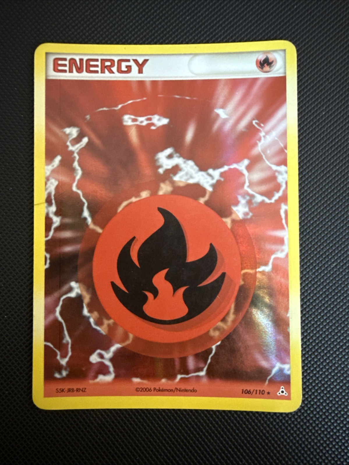 Pokemon Fire Energy Power Keepers 104/108 Holo Rare Fire Energy 2007