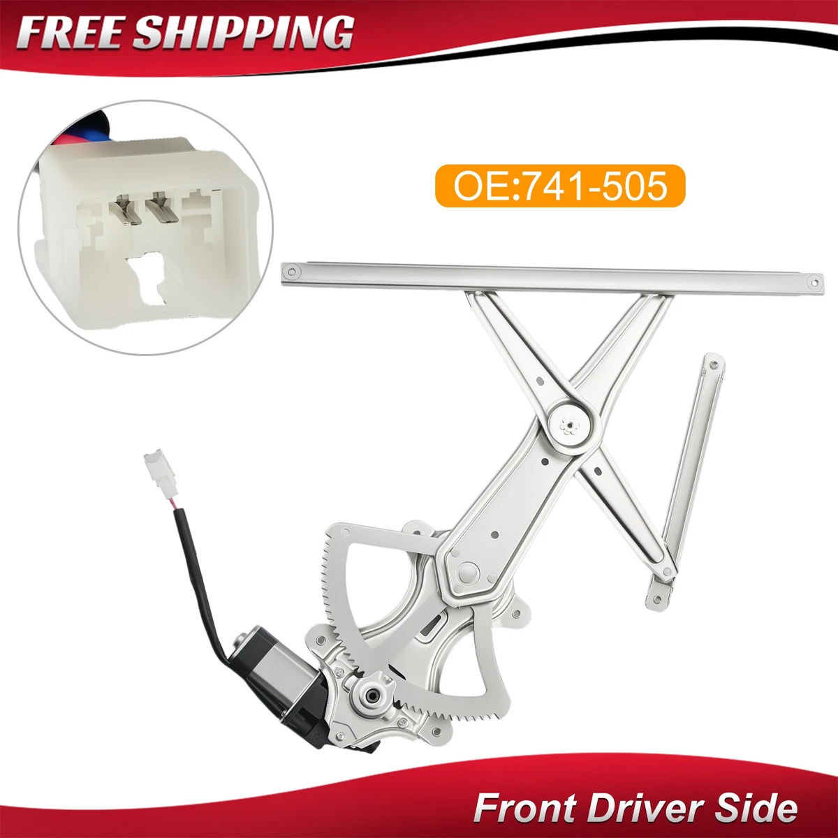 Regulador Ventana Toyota RAV4 Pasajero - Dorman 741-135 Con Motor Elevalunas