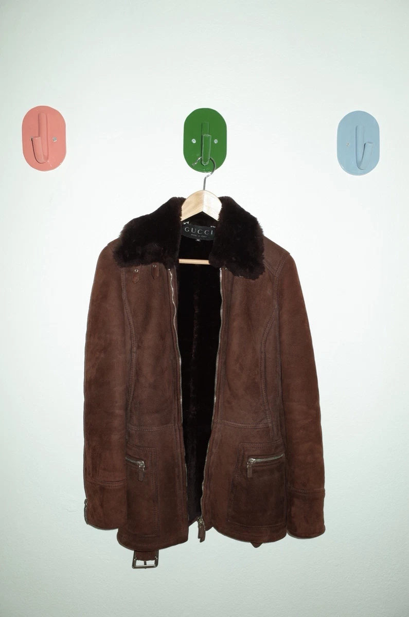 Gucci Leather Outer Shell Brown Coats, Jackets & Vests for Women