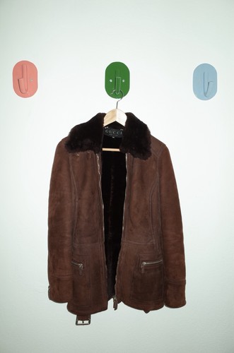 Tom Ford, Giacca vintage Tom Ford epoca Gucci marrone shearling - taglia 38