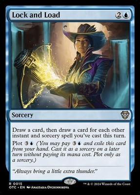 Lock and Load NonFoil Outlaws of Thunder Junction Commander 15 NM MTG