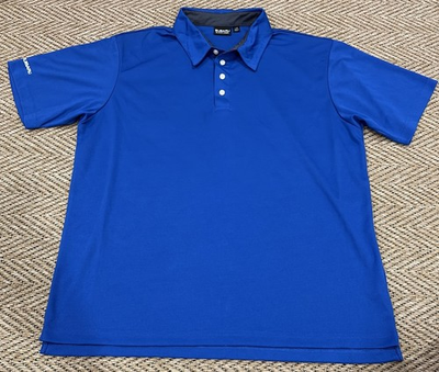 #ad #ad SUBARU Black Label Short Sleeve Polo Shirt Blue Men#x27;s Size LARGE 100% Polyester $20.00
