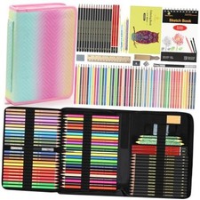 78pcs Drawing Kit Sketching Set Art Supplies with 3-Color 78 Pack - Multicolour