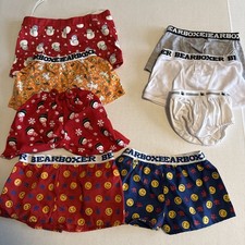 Build A Bear Boxer Shorts LOT 6 Pair Underwear for BABW Plush Bears