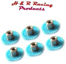 H R Racing HR230 30T 30 Tooth 48 Pitch Crown Gear 1/8" Axle 6pc 1/24 Slot Car