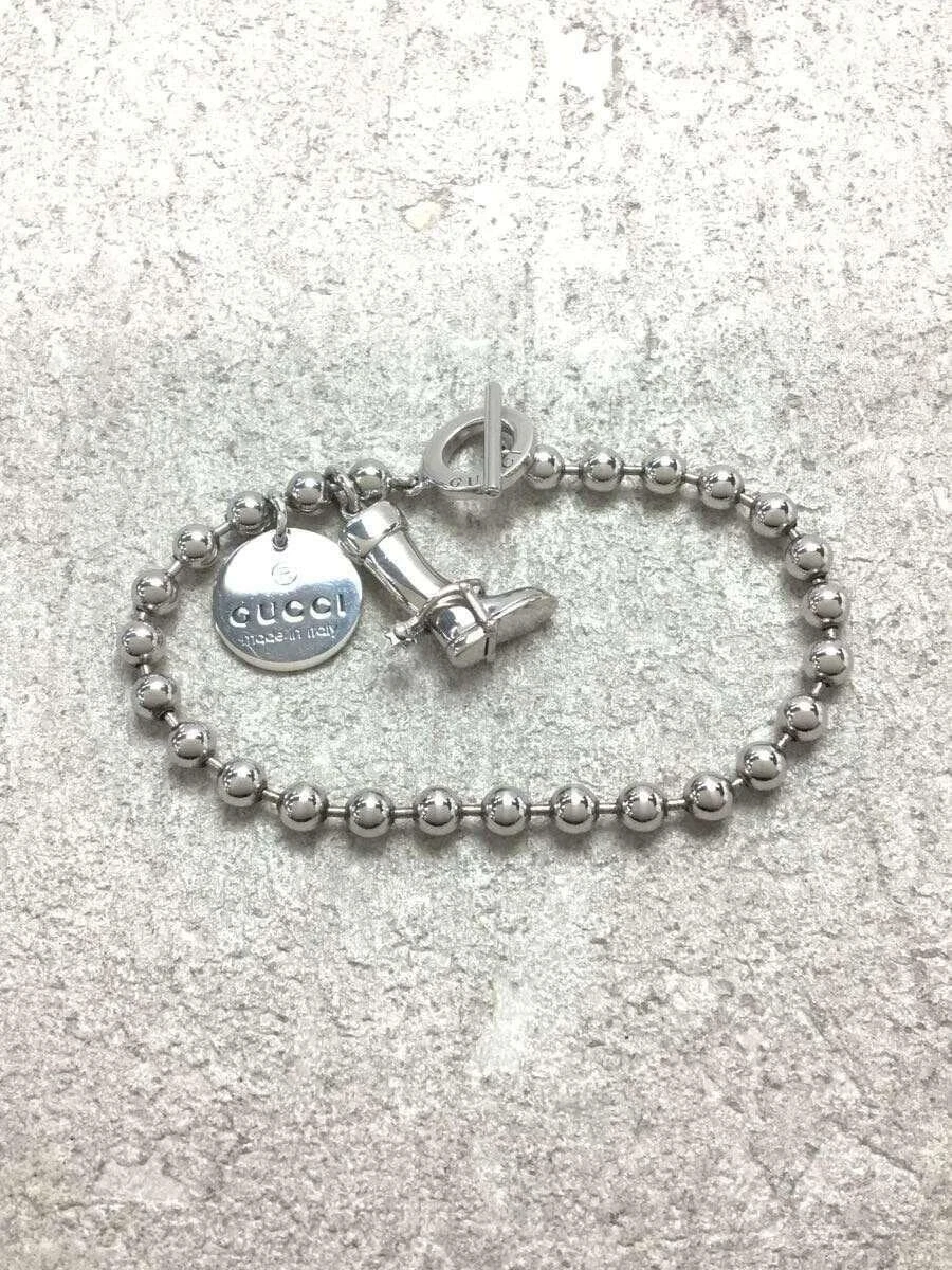 Bracelet GUCCI ARGENT SLV haut femme boule chaîne bottes bracelet