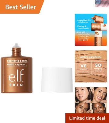 SKIN Bronzing Drops, Liquid Bronzer For Face & Skin, Creates A Sun-Kissed Glo...
