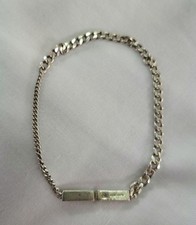 BOTTEGA VENETA Bracciale Catena Argento 925 Accessori Uomo Italia Autentico