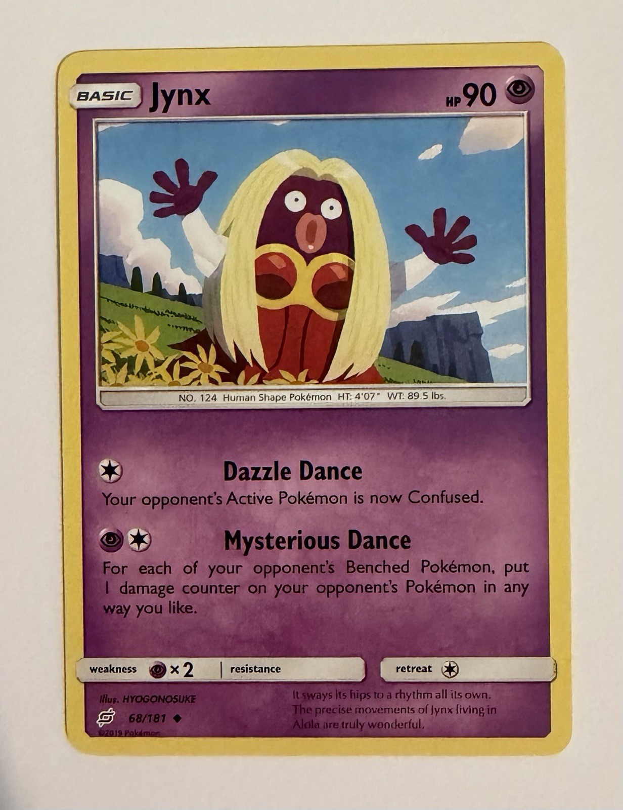 Jynx (68/181) Uncommon NM SM9 SM - Team Up Pokemon TCG