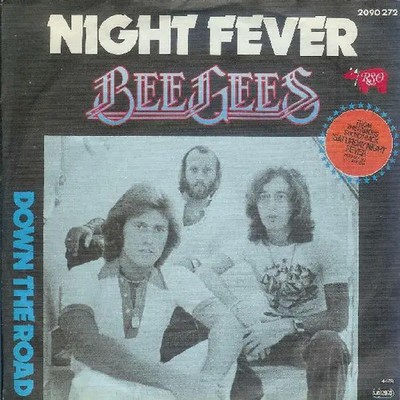 Bee Gees Night Fever/Down The Road Vinyl Single 7inch NEAR MINT RSO