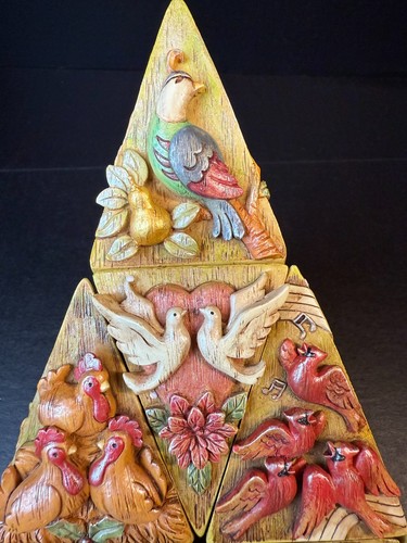 Enesco 12 Days of Christmas Pillars Collection by Kim Lawrence 2009 Wedges Tree - Bild 8 von 23