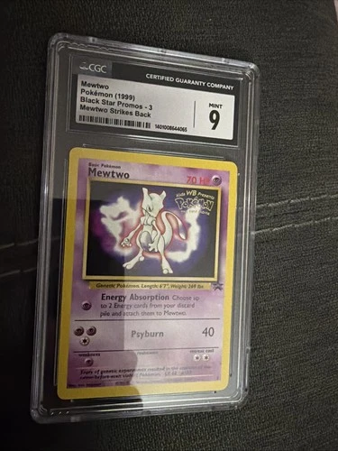 🔥 CGC 9 Mewtwo Promo #3 (1999) – “Mewtwo Strikes Back” WB