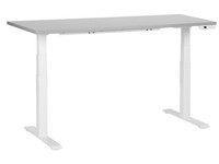 Elektrisch HöHenverstellbarer Schreibtisch Usb Grau/Weiß 160X72 Cm Destines
