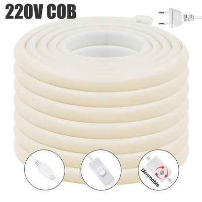 230V COB LED Streifen Strip Band Lichtschlauch Leisteband Lichtband Wasserdicht