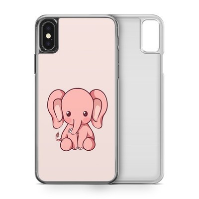Süße rosa Baby Elefant Cartoon Handyhülle für iPhone Modelle