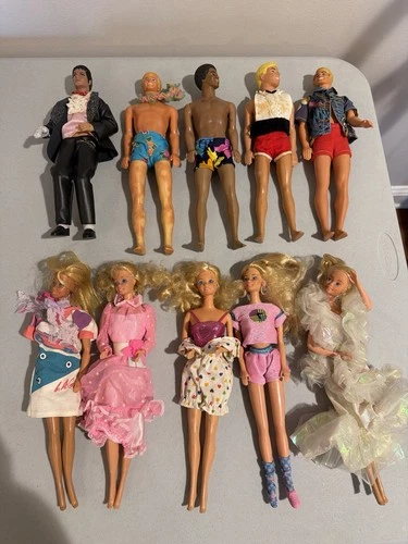 Huge Vintage Barbie Ken Doll Lot 23 Dolls Clothes Accessories Mattel 70s 80s