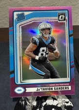 JaTavion Sanders 2024 Panini Donruss Optic Preview Pink Prizm #317 Panthers