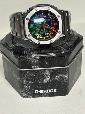 G-Shock Casio GA2100 Rainbow Mod NEU CasiOak Stainless Steel Top Qualität