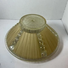 Vintage Art Nouveau Glass Ceiling Light Fixture