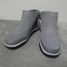 Vionic Norwood Faux Fur Ankle Boots Charcoal Women’s 7 M New w/ Box