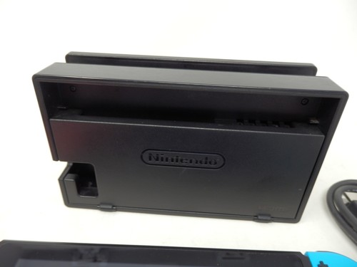 Nintendo Switch Neon Blau Neon Rot Joy-Cons Modell HAC-001 mit Dock Ladegriff - Bild 4 von 11