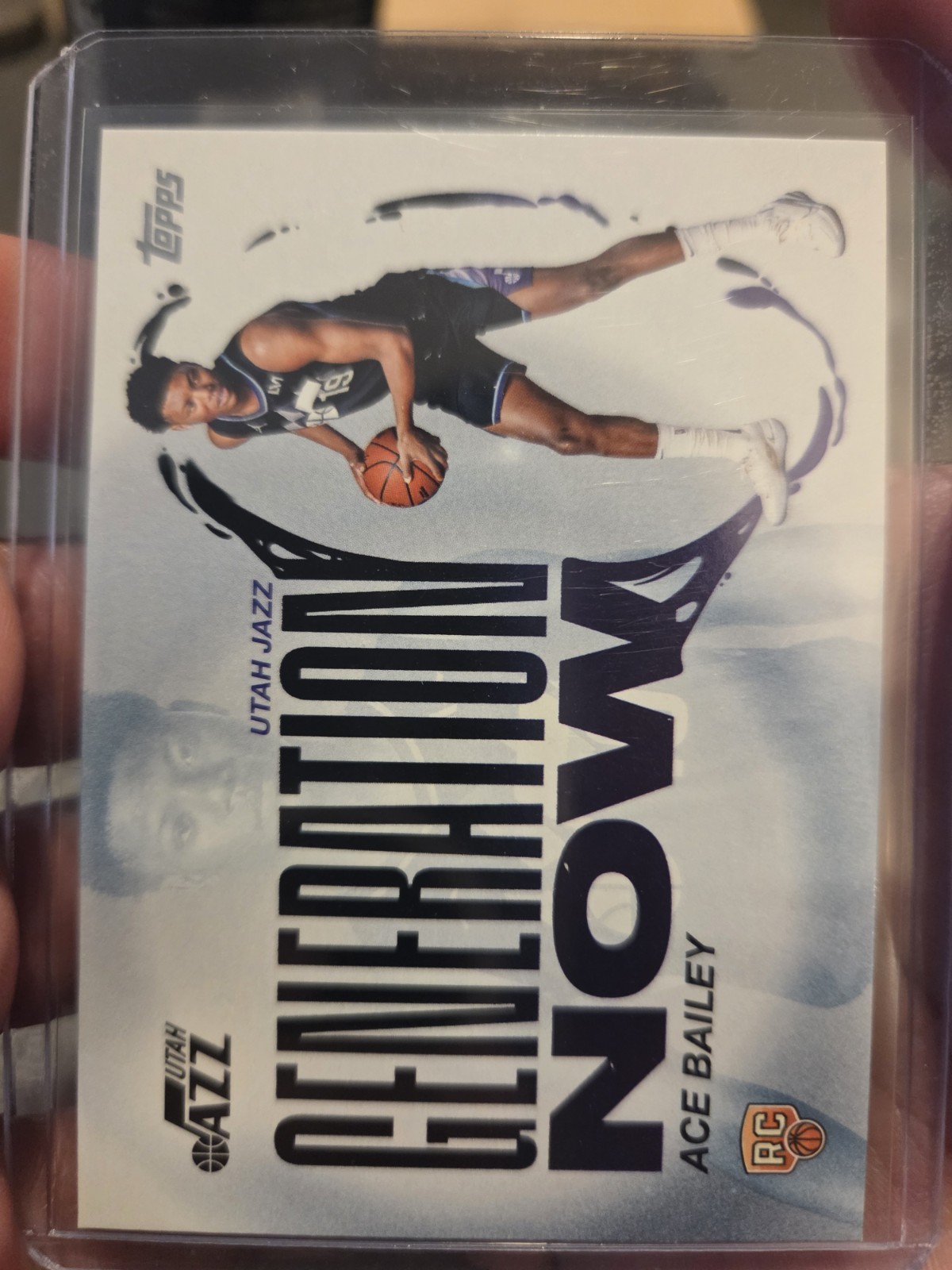 2025-26 TOPPS GENERATION NOW RC ACE BAILEY UTAH JAZZ ROOKIE 