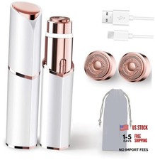 Facial Hair Removal for Women, Electric Rechargeable Painless Hair White