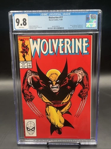 Wolverine #17 (Marvel Comics Late November 1989) CGC Graded 9.8 White Pages
