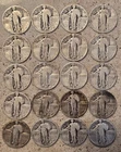 Lot Of 20 Standing Liberty Quarters -90% Silver - Strong Rims & Dates