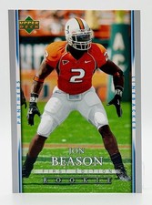 2007 Upper Deck First Edition #125 Jon Beason RC Miami Hurricanes