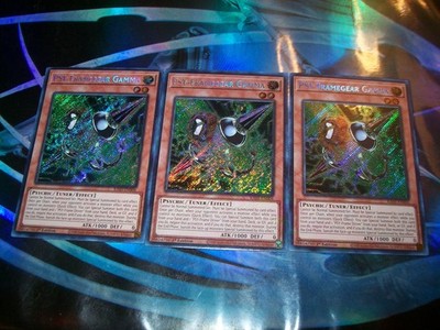 3x PSY-Framegear Gamma 1st Edition Secret Rare RA05-EN006 Yu-Gi-Oh!