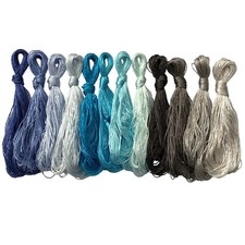12 Skeins Mulberry Silk Floss Embroidery Thre...