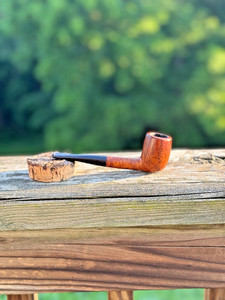 Vintage Captain Black London Briar Tobacco Smoking Pipe Straight Billiard Estate
