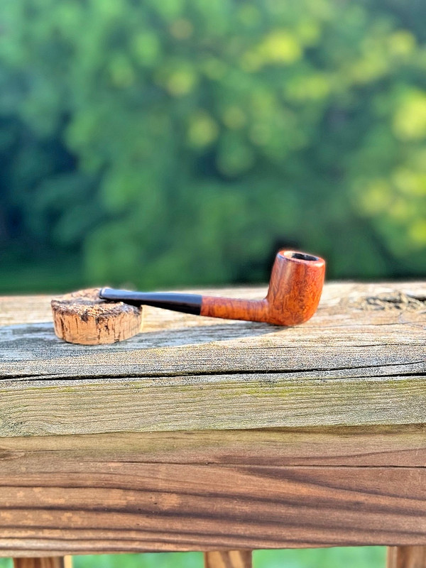 Vintage Captain Black London Briar Tobacco Smoking Pipe Straight Billiard Estate
