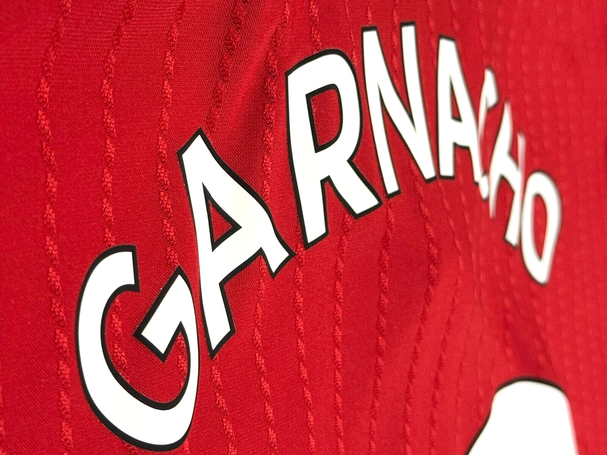 Maillot Manchester United 2022/23 Garnacho #49 Domicile Manches Longues Taille L Neuf Avec étiquette