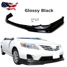 For Toyota Corolla 2011-2013 (US-Spec) T Style Front Bumper Lip Chin Spoiler