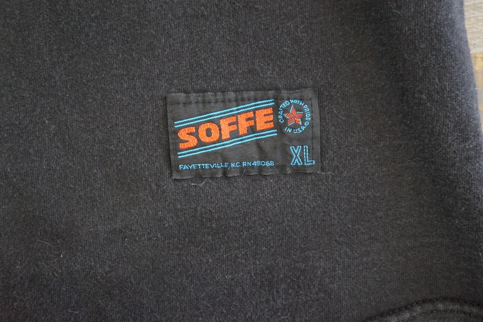 Camiseta de béisbol vintage Hooters Soffe EE. UU. XL algodón negro Foto 3 de 4