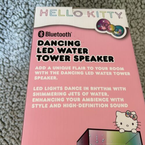 Hello Kitty Bluetooth Dancing LED Water Tower Speaker Led Lights by Sanrio NIB - Picture 4 of 5