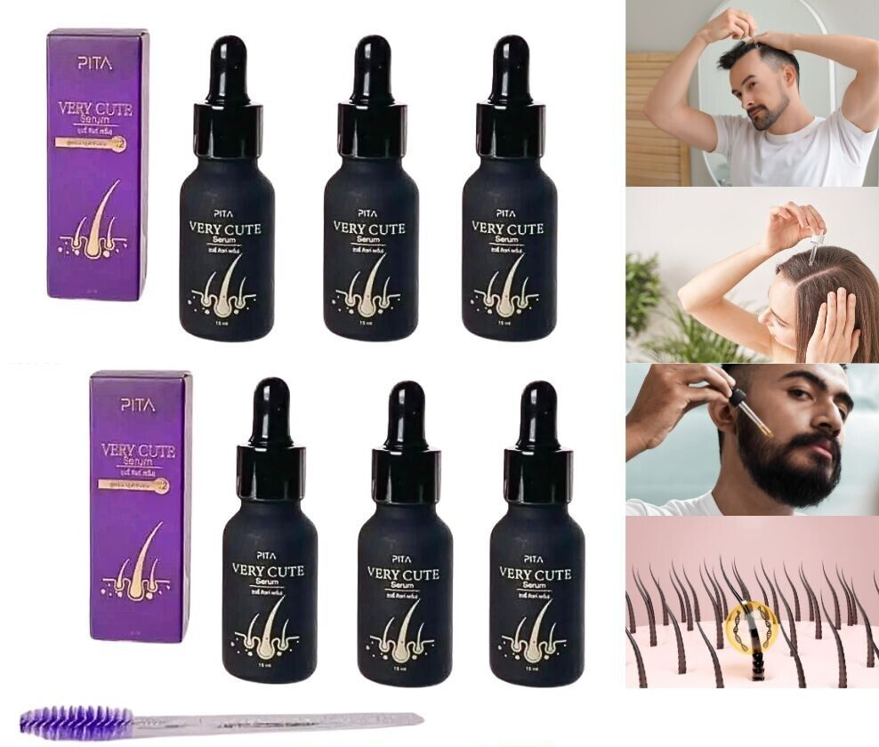 Hair Serum Eyebrow Enhancing Growing Mustache Beard Sideburns Growth 15g x 8 pcs-image