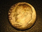 1946-P 90% Silver Roosevelt Head Dime BU Some Rim Toning Field Is Silver Color