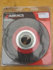 ABRACS Crimped Wire Wheel 150mm X 20mm Bench Brush Polishing ABWBWF15020C
