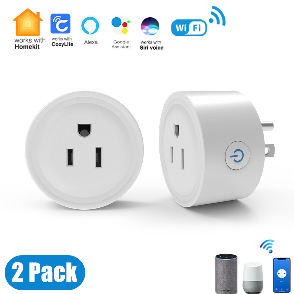Умная мини-розетка розетка WiFi упаковка 2 шт. приложение управление работа с Alexa Google