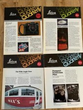4 Issues Entire year 1981 Leica Quarterly Magazine / M4-P R4 /