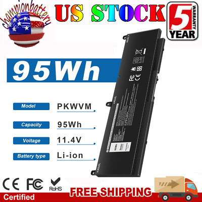 PKWVM Battery For Dell Precision 7550 7560 7750 7760 Mobile Workstation P44 95Wh