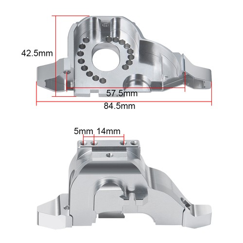 CNC Aluminum One-Piece Design Motor Mount Set For TRX-4 DF Crawler - Picture 7 of 7