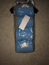 Neon Blue colored TuffRider Horse Fleece Polo Bandages - New